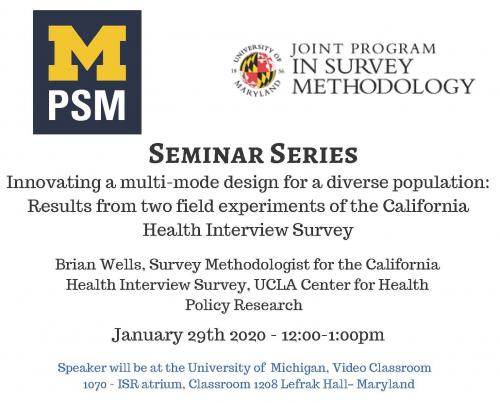 Innovating a multi-mode design for a diverse population: Results from two field experiments of the California Health Interview Survey.
