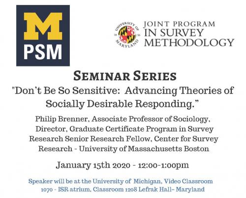 "Don’t Be So Sensitive: Advancing Theories of  Socially Desirable Responding.”